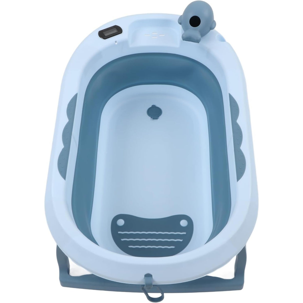 Cada De Baie, Pentru Copii 0 Luni - 6 Ani, Cu Termometru, Pliabila, Perna Suport Inclusa, Din Plastic, 81.5 X 49 X 21.5 Cm - vivimall.ro