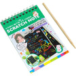 Caiet Cu Fise Razuibile Diy Magic Scratch, 12 File, Curcubeu, Creion Din Lemn, Cartonase Negre, 14.2 X 9.8 Cm - vivimall.ro