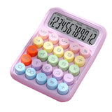 Calculator Electronic pentru Copii, Flippy, Calculator Dragut pentru Scoala Primara, Ecran mare 12 digits si Tastatura Mecania, 16 x 11 x 2 cm, Roz - vivimall.ro