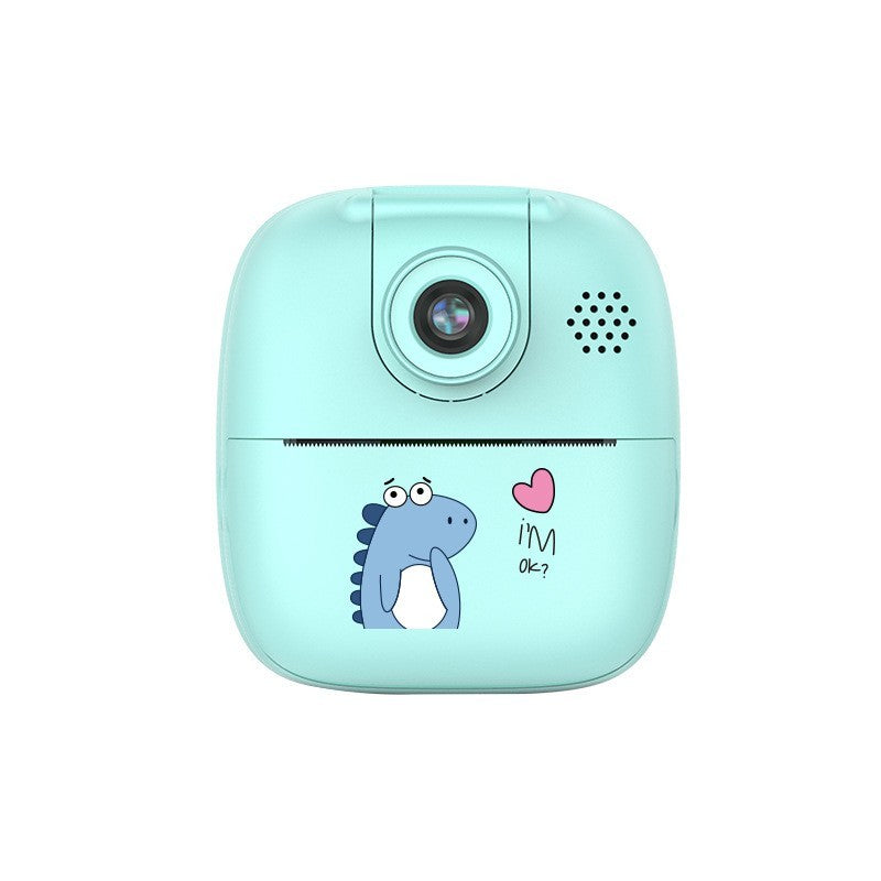 Camera Instantanee Pentru Copii, Camera Frontala + Selfie, Cu Functie De Printare, Cablu Usb-C, Bluetooth, Compatibil Ios/Android, Imprimare App - vivimall.ro