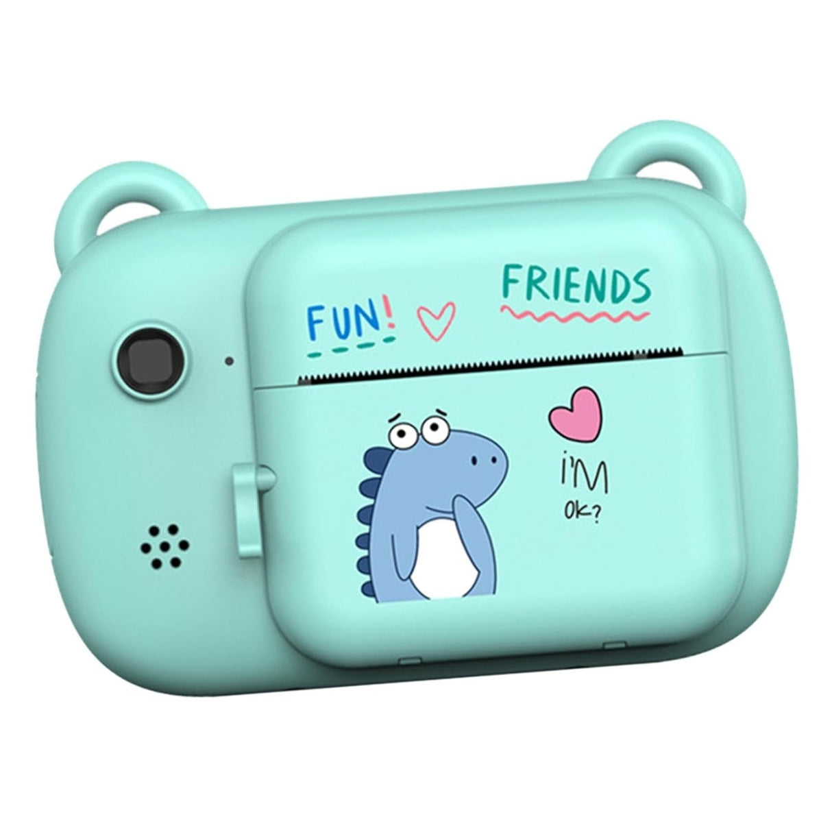 Camera Instantanee Pentru Copii, Camera Frontala + Selfie, Cu Functie De Printare, Cablu Usb-C, Bluetooth, Compatibil Ios/Android, Imprimare App