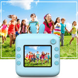 Camera Instantanee Pentru Copii, Cu Functie De Printare, Cablu Usb-C, Bluetooth, Compatibil Ios/Android, Imprimare App, Snur De Agatat Inclus - vivimall.ro