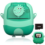 Camera Instantanee Pentru Copii, Cu Functie De Printare, Cablu Usb-C, Bluetooth, Compatibil Ios/Android, Camera Frontala + Selfie, Snur Inclus - vivimall.ro