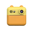 Camera Instantanee pentru Copii, Vivimall, cu Functie de Printare, Cablu USB-C, Bluetooth, compatibil iOS/Android, Imprimare APP, Model Urechi, Snur Subtire Inclus, Portocaliu - vivimall.ro