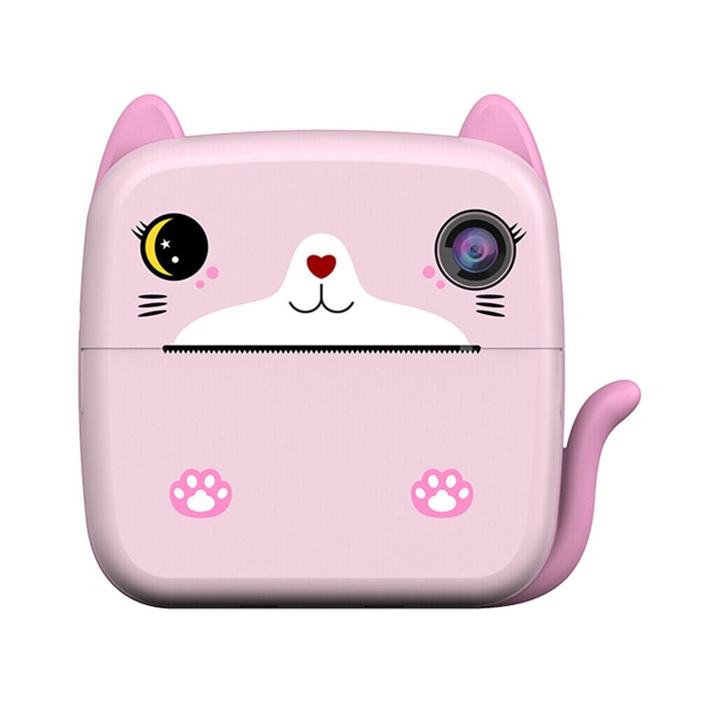 Camera Instantanee Pentru Copii, Cu Functie De Printare, Camera Frontala + Selfie, Cablu Usb-C, Bluetooth, Compatibil Ios/Android, Imprimare App - vivimall.ro