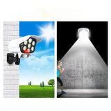 Camera de supraveghere falsa, incarcare solara, 77 LED-uri, senzor de miscare, Vivimall