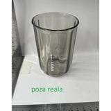 Cana de Apa pentru Clatit, Vivimall, pentru Periuta de Dinti, 200 ml, 10.4 x 7.3 cm, Gri Transparent - vivimall.ro