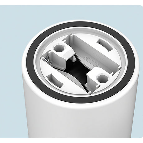 Cana portabila cu mixer incorporat, Vivimall, pe baterii, 380 ml, alb - vivimall.ro