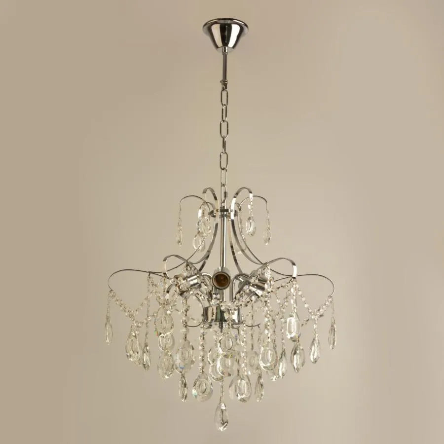 Candelabru Akihico 6*E27, Crom - vivimall.ro