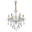 Candelabru Sanssouci 6Xe14 Cristal Si Metal – Design Clasic, Inaltime Ajustabila - vivimall.ro