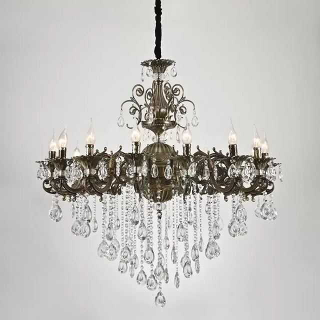 Candelabru Christopher 16X E14 Bronz Antichizat - vivimall.ro