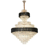 Candelabru Cristal Versailles Grande Supremo 10Xe14, Diametru 60Cm X Inaltime 90Cm, Lucios Si Negru - vivimall.ro