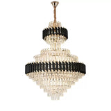 Candelabru Cristal Versailles Supremo Reale 20Xe27, Diametru 80Cm X Inaltime 110Cm, Lucios Si Negru - vivimall.ro