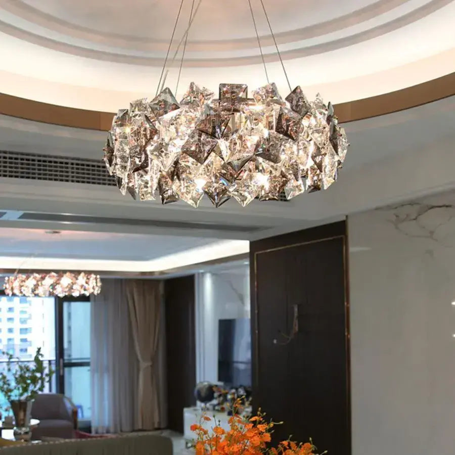 Candelabru Cristal Arian 6X E27 - vivimall.ro