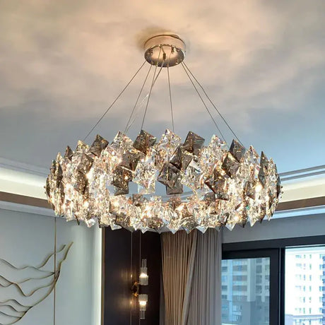 Candelabru Cristal Arian 8X E27 Diametru 60Cm - vivimall.ro