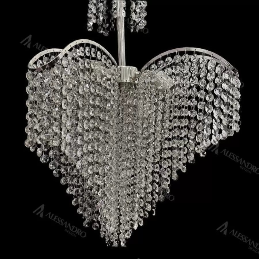Candelabru Cristal Baylor 4X E27 Diametru 44Cm - vivimall.ro