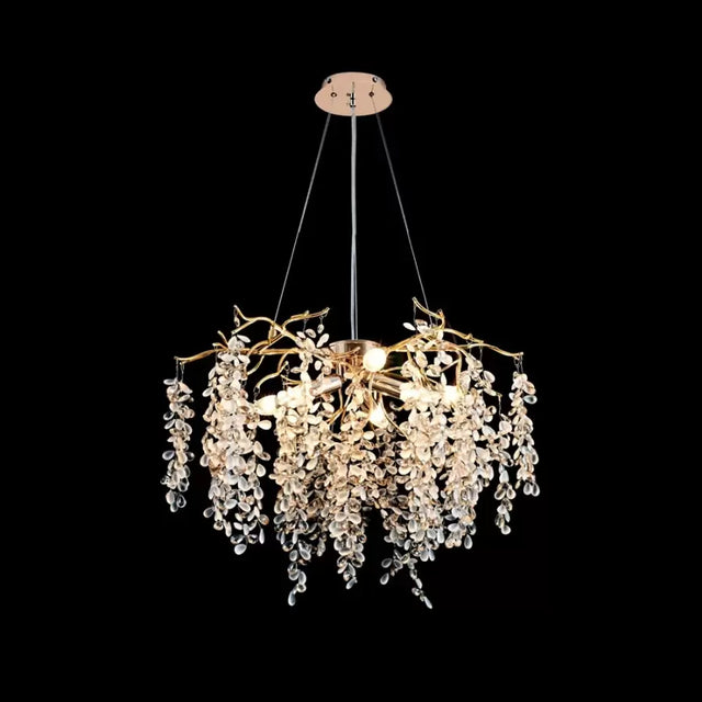 Candelabru Cristal Johnathan 6X E14 - vivimall.ro