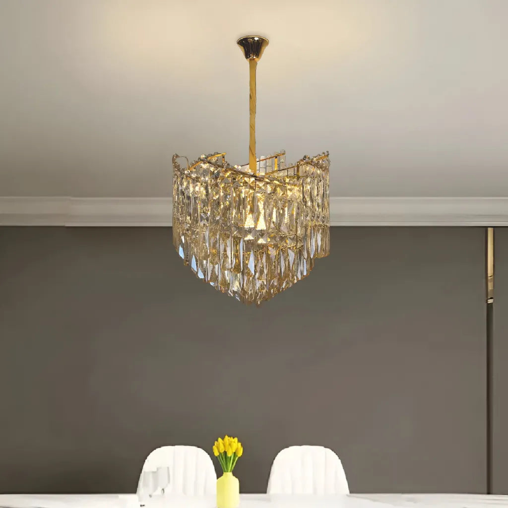 Candelabru Cristal Topkapi Nobile 6Xe14, Diametru 40Cm, Lucios - vivimall.ro