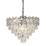 Candelabru Cristal Windsor Eleganza 5X E27, Diametru 49Cm, Crom Lucios - vivimall.ro