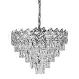 Candelabru Cristal Windsor Eleganza 5X E27, Diametru 49Cm, Crom Lucios - vivimall.ro