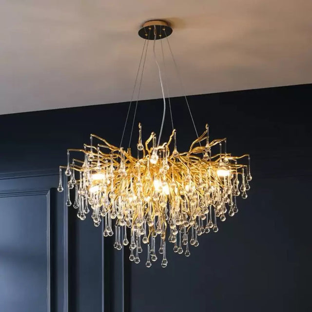 Candelabru Cristal Nathanael 7X G9 - vivimall.ro