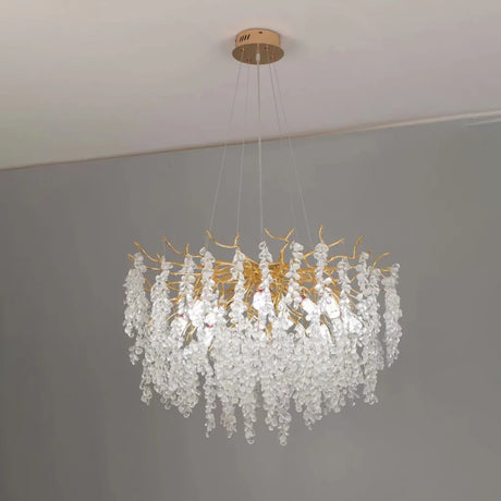 Candelabru Cristal Waltz Cascade, 9X G9, 60Cm - vivimall.ro