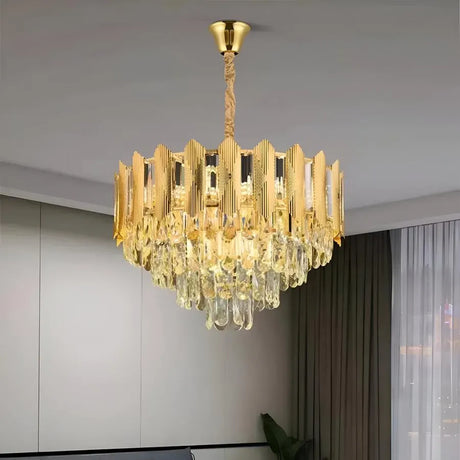 Candelabru Cristal Buckingham Eleganza 7X E14, Diametru 49Cm, Lucios - vivimall.ro