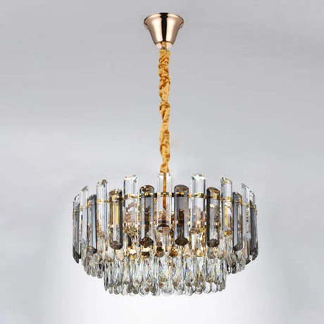 Candelabru Elros 8*E27, Metal Si Cristal - vivimall.ro