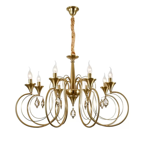 Candelabru Cristal Frederick 8Xe14, Diametru 52Cm - vivimall.ro