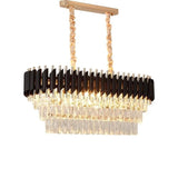 Candelabru Cristal Versailles Regalis 10X E14, Diametru 80Cm, Lucios Si Negru - vivimall.ro