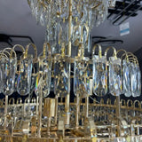 Candelabru Junnut 21*E27, Cristal Si Metal - vivimall.ro