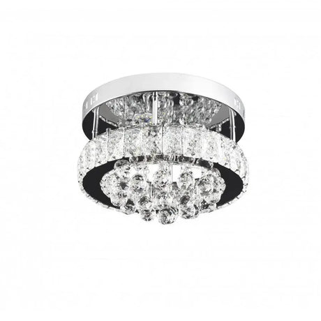 Lustra Led Cu Cristal Abel, Diametru 35Cm, Lumina Rece/Calda/Neutra - vivimall.ro