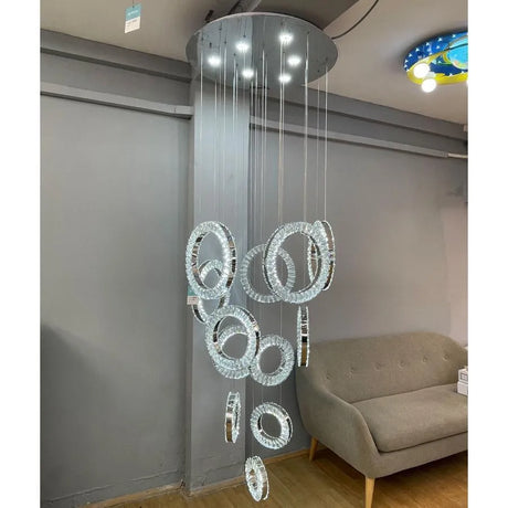 Candelabru Led Cindy, Metal Si Cristal - vivimall.ro