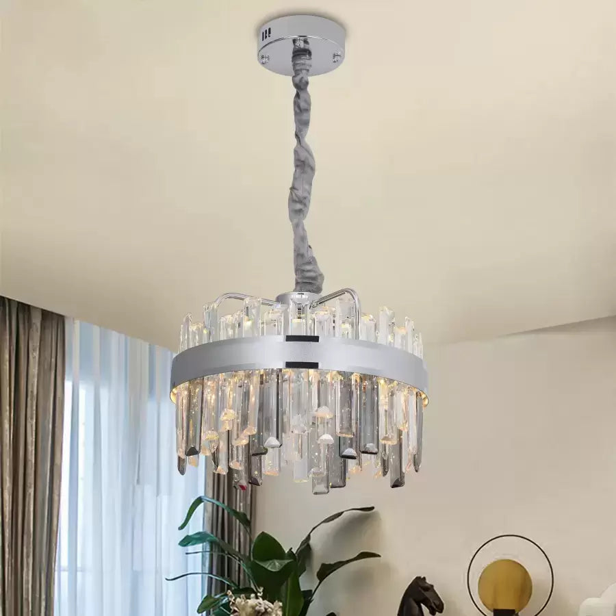 Candelabru Led Cristal Cu Telecomanda Miguel Dimabil - vivimall.ro
