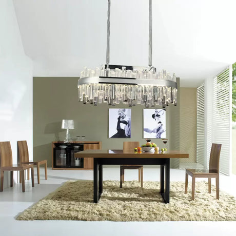 Candelabru Led Cristal Cu Telecomanda Morgan Dimabil - vivimall.ro