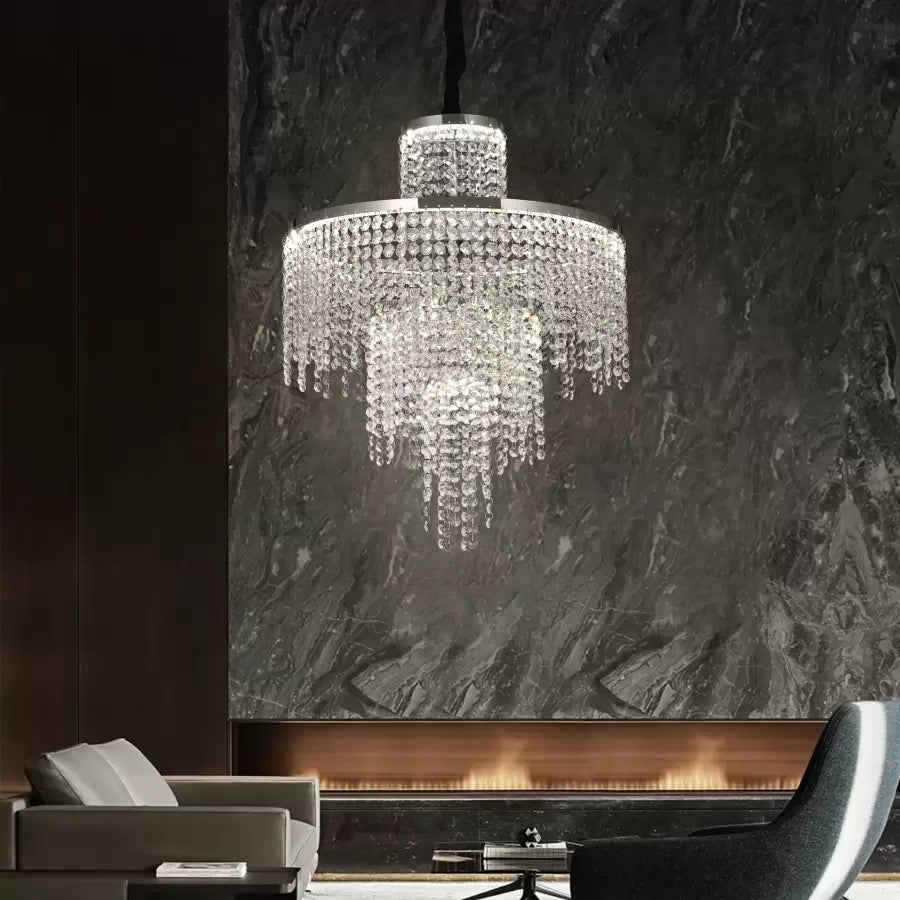 Candelabru Led Cristal Cu Telecomanda Oscar Dimabil - vivimall.ro