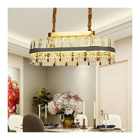 Candelabru Led Pollux Cu Telecomanda, Diametru 80Cm, Cristal - vivimall.ro
