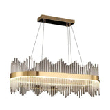 Lustra Led Suspendata Simone, Liniara, Lumina Rece/Calda/Neutra, Dimabila, Lucios - vivimall.ro