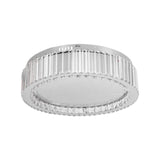 Lustra Led Cu Telecomanda Si Cristal Madox, Lumina Rece/Calda/Neutra, Dimabila - vivimall.ro