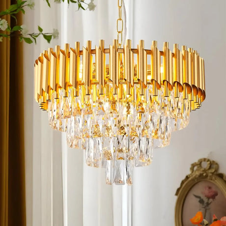 Candelabru Cristal Versailles Eleganza 8X E14, Diametru 49Cm - vivimall.ro