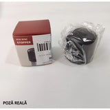 Capac de Etansare a Sticlei de Vin, Vivimall, Rotativ, On-Off, Silicon, Reutilizabil, Usor de Depozitat si Folosit, 3.8 x 3.8 x 3.8 cm, Negru - vivimall.ro