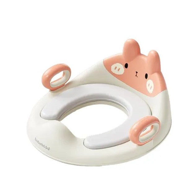 Capac Wc Cu Reductie, Pentru Copii, Cu Manere, Model Ursulet, Plastic Durabil - vivimall.ro
