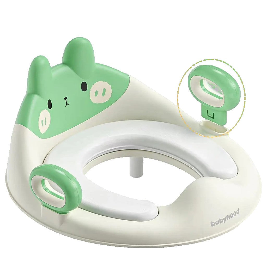 Capac Wc Cu Reductie, Pentru Copii, Cu Manere, Model Ursulet, Plastic Durabil - vivimall.ro