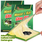 Capcana Autoadeziva pentru Soareci, Vivimall, Placa Autoadeziva pentru Rozatoare cu Efect Puternic de Imobilizare, Capcana cu Lipici, pentru Uz Casnic, 19 x 13 xm Verde/Galben