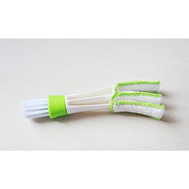 Perie Multifunctionala De Curatare, Pentru Ventilatie Auto, Doua Capete, Moale, Microfibra, Alb-, 16.25Cm - vivimall.ro