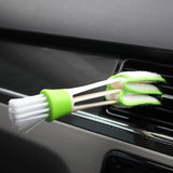 Perie Multifunctionala De Curatare, Pentru Ventilatie Auto, Doua Capete, Moale, Microfibra, Alb-, 16.25Cm - vivimall.ro