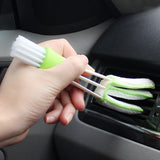 Perie Multifunctionala De Curatare, Pentru Ventilatie Auto, Doua Capete, Moale, Microfibra, Alb-, 16.25Cm - vivimall.ro