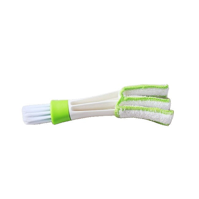 Perie Multifunctionala De Curatare, Pentru Ventilatie Auto, Doua Capete, Moale, Microfibra, Alb-, 16.25Cm - vivimall.ro