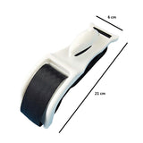 Deviator Centura de Siguranta, Vivimall, pentru Burtica Gravidelor, Universal, Ajustabil, 21x6 cm, Model Delfin Alb - vivimall.ro