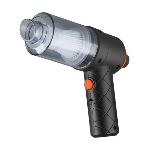 Aspirator Portabil Fara Fir, Tip Pistol 2 In 1, Suflare Si Aspirare, Incarcare Usb, Pentru Casa Si Masina, Autonomie 30 Min - vivimall.ro